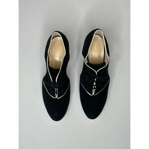 Marchez Vous Black Suede Bootie Size 8